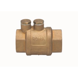 Messing Zwischenventil mit Entlüftung/Entleerung, 30,3 mm (Rp 1) Innengewinde für Pumpenzubehör.