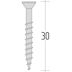 Knauf Senkkopfschraube SN 3,5 x 30 mm, Schnellbauschraube für Gipskartonplatten.