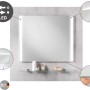 Fackelmann LED-Spiegelelement Brillant Light, 40 cm breit, mit seitlicher LED-Beleuchtung.