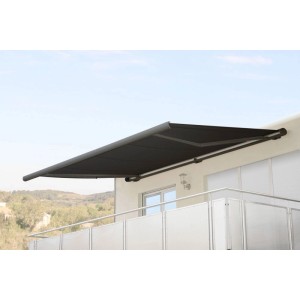 Anthrazitfarbener Ersatzbezug aus Acryl für MCW Markise H27, 6x3m.