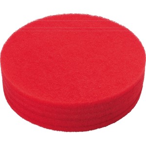 Nilfisk Scheuerpads, 5 rote Reinigungspads für Scheuersaugmaschinen, 432 mm Durchmesser.