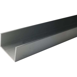 Arcansas U-Profil aus Aluminium, 15x15 mm, für Baukonstruktionen und Maschinen.