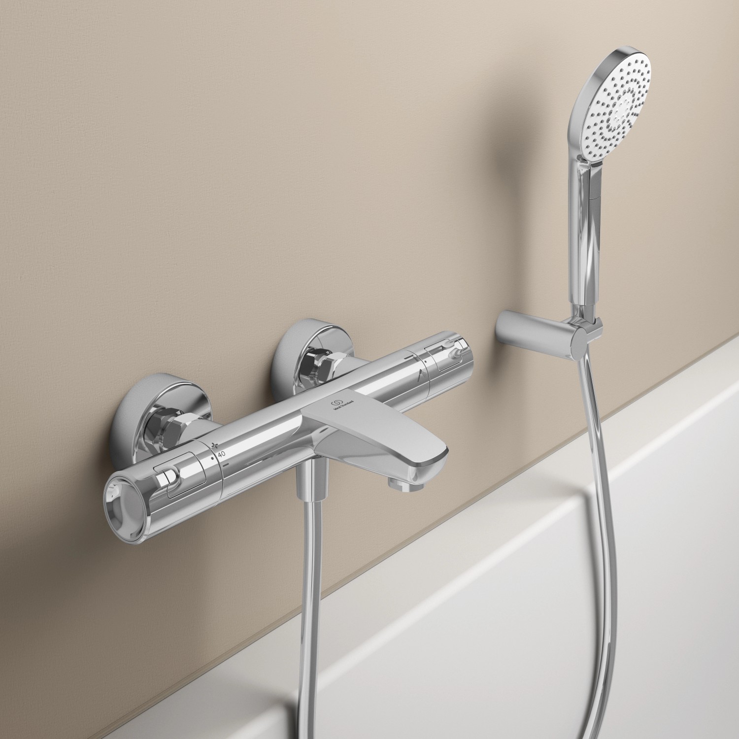 Ideal Standard Badethermostat Ceratherm T50 Aufputz Chrom kaufen bei OBI