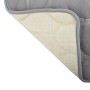 Graue MSV Badematte Kiesel (50x80 cm) mit rutschfester Unterseite.