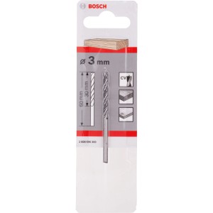 Bosch Holzspiralbohrer Pro, 3 mm, für präzise Bohrungen in Holz.