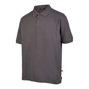 Anthrazitfarbenes Hans Schäfer Workwear Polo-Shirt Gr. M aus Baumwollmischung.