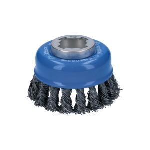 Bosch X-Lock Topfbürste Heavy for Metal, Ø 75 mm, für Winkelschleifer.