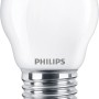 Philips LED-Lampe E27 Tropfenform, 2,2W, warmweiß, 8x4,5cm. Energiesparendes Leuchtmittel für Wohnräume.