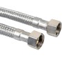 Flexibler Kirchhoff Anschlussschlauch, 300 mm, Edelstahl, mit 3/4 Zoll Anschlüssen.