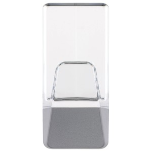 Tesa Powerstrips Haken, transparent/chrom-matt, 2er-Set. Handtuchhalter für Bad & Küche.