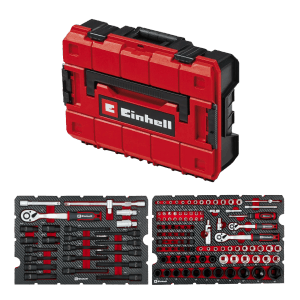 Einhell Werkzeugkoffer KFZ E-Case 121-teilig