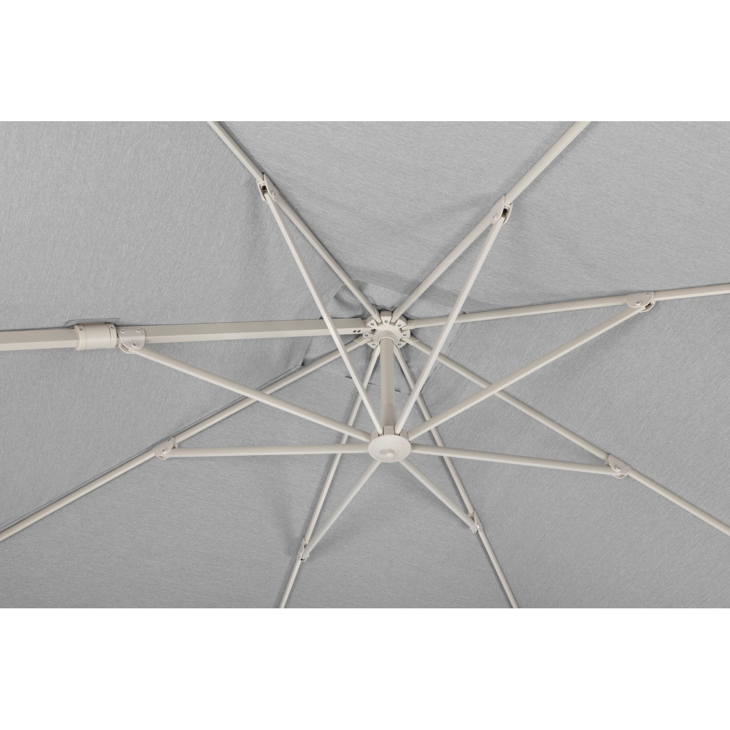 Schneider Ampelschirm Rhodos Twist Comfy 300 cm x 300 cm Greige_3