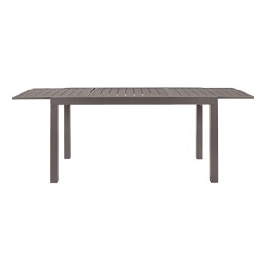 Ausziehbarer Gartentisch HILDE aus Aluminium, ideal für viele Gäste.