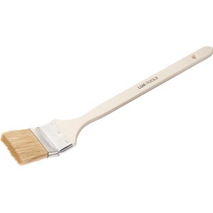 LUX Eckenpinsel Dispersion, 75 mm, mit hellem Holzgriff und Kunstborsten für Dispersionsfarben.