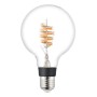 Eglo LED-Leuchtmittel Zigbee E27 G95, 4,9 W, RGBW, klares Glas, spiralförmige LED-Filamente.