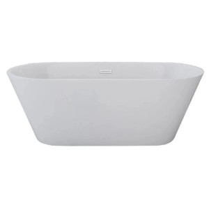 Jet-Line Freistehende Badewanne DEHLIA 170 x 80 cm Weiß aus Acryl