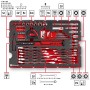 Einhell Werkzeugkoffer Universal 80-tlg. E-CASE: Werkzeugsortiment mit Hammer, Schraubenschlüssel, Zangen und Bits.
