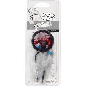 Airflair Spirit Lufterfrischer Dreamcatcher Moonlit Vanille für Auto, mit Federn und Perlen.
