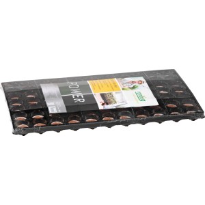 Romberg Coco Plug Tray: Anzuchtplatte mit Kokos-Quelltabletten für die Pflanzenanzucht.