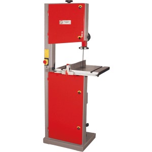 Holzmann Holzbandsäge HBS400, 230V, rot/grau. Bandsäge für Holzarbeiten mit Sägebandführung und Aluminiumanschlag.