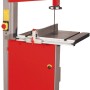Holzmann Holzbandsäge HBS400, 230V, rot/grau. Bandsäge für Holzarbeiten mit Sägebandführung und Aluminiumanschlag.