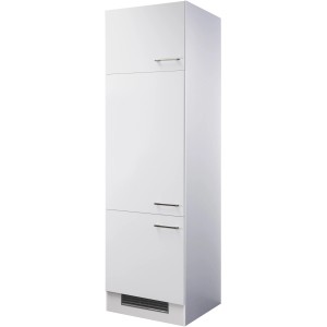 Flex-Well Exclusiv Geräteumbauschrank Joelina, 60 cm, Weiß, für Einbaukühlschrank.