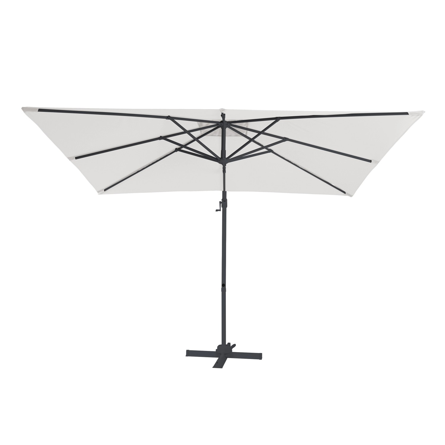 Axi Ampelschirm Coco 200 cm x 300 cm Anthrazit/Beige kaufen bei OBI