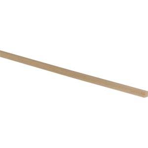 Flache Bucheleiste, 8x8x950 mm, roh, für Bastelarbeiten und Innenausbau.
