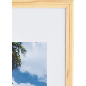 Holzbilderrahmen Ahorn, gerillt, 20x30 cm. Bilderrahmen für Fotos und Kunstdrucke.