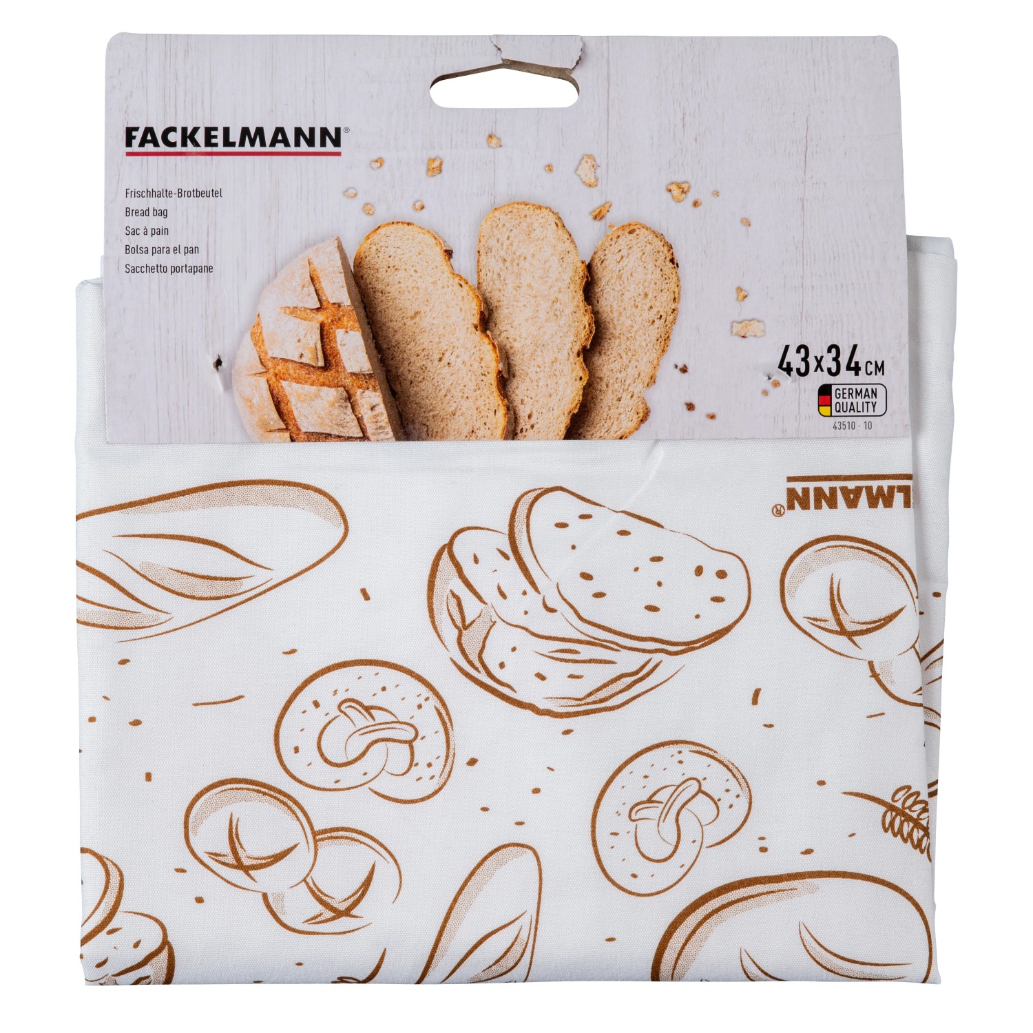 6 Stück Brotbeutel Leinen Baumwolle - Wiederverwendbare Brotsäcke