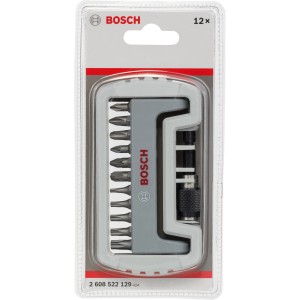 Bosch Schrauberbit-Set, 11-teilig, Pro Extra Hart, mit PH, PZ, T Profilen und Schnellwechselhalter.