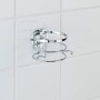 Wenko Turbo-Loc Haartrocknerhalter aus glänzendem Edelstahl mit Kabelhalterung.