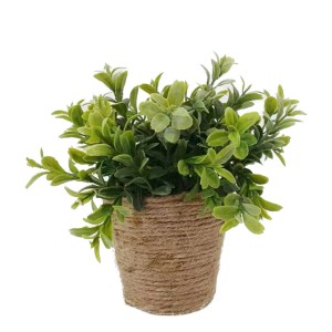 Mica Kunstpflanze Basilikum in Topf 20 cm x Ø 15 cm Grün