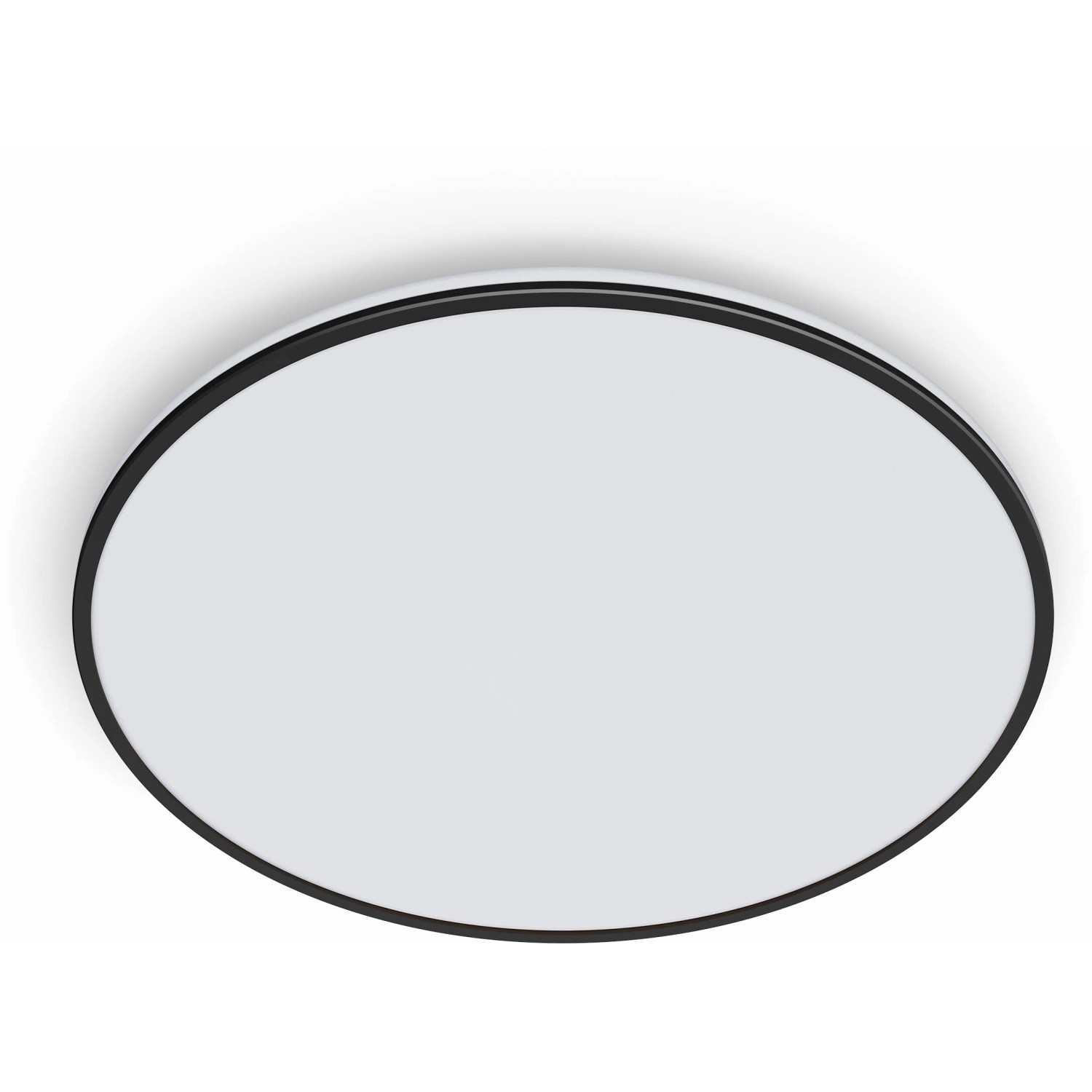 Ovale, schwarze Philips LED-Deckenleuchte Ozziet SceneSwitch mit 3900 Lumen.