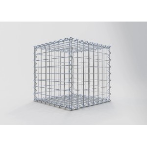 Gabiona Gabionenkorb, 40x40x40 cm, Maschenweite 5x5 cm, Drahtkorb für Einfassungen und Mauersysteme.