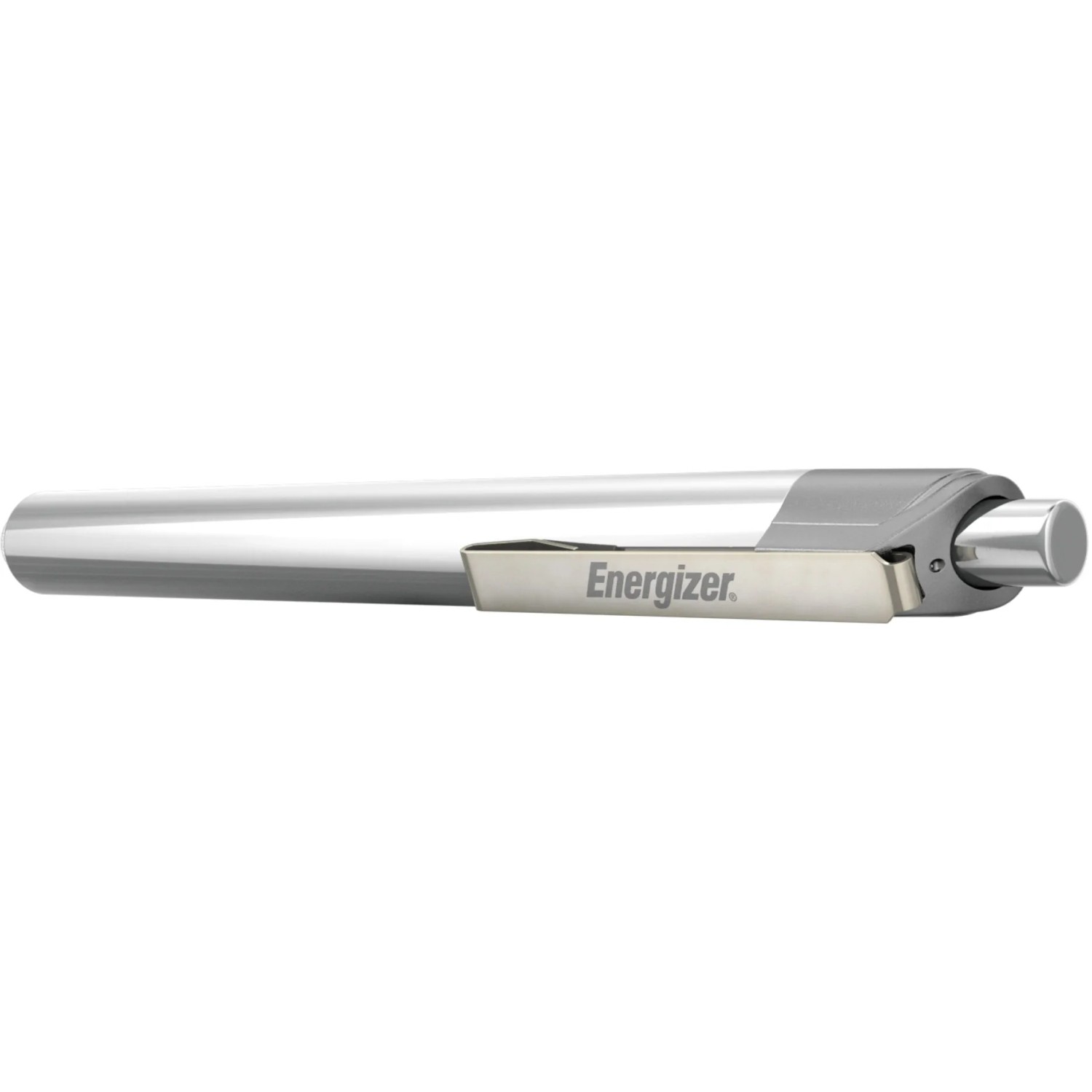 Energizer Metal Penlight Speziallampe, silberne Stift-Taschenlampe mit Clip.