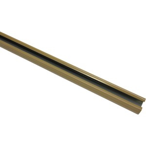 Gardinia U-Laufschiene in Beige, 290 cm lang, für Stilgarnituren.