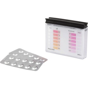 Steinbach Pooltester Set: Testkit für Sauerstoff und PH-Wert mit Tabletten.