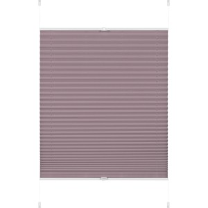 Verspanntes, blickdichtes Plissee in Perlmuttrosa (50x130cm) von Gardinia Easy Fix für Fenster.