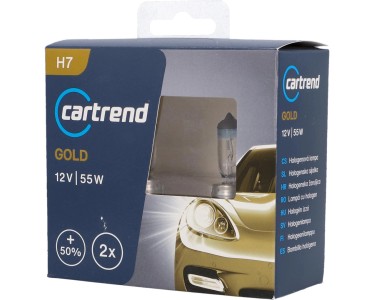 Cartrend H7 Xenon Gold 12V Abblendlicht, Fernlicht und