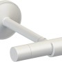 Weißes Gardinenstangen-Endstück in Zylinderform (Ø 19 mm) für Stilgarnituren.