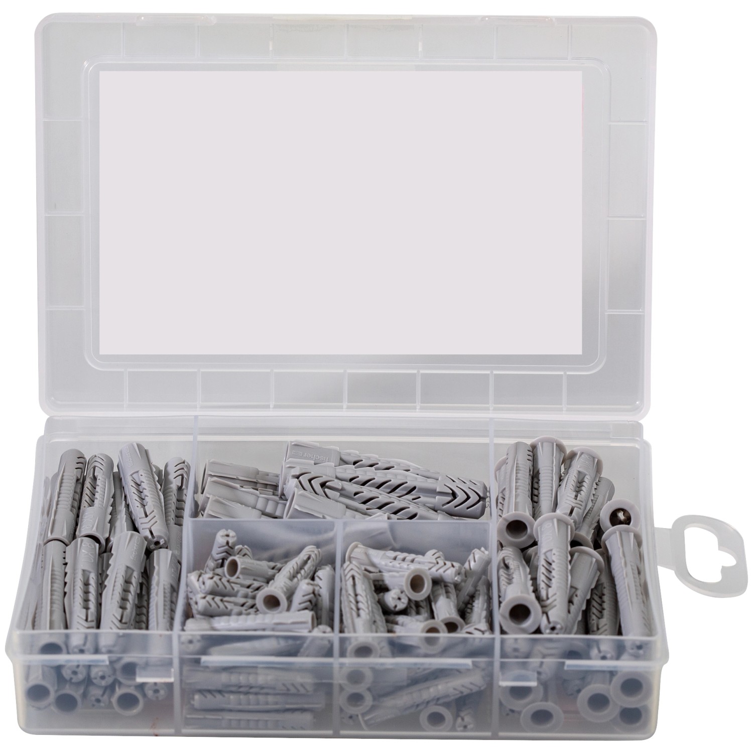 Fischer Meister-Box Universal mit 110 Dübeln in Sortierbox aus Kunststoff.