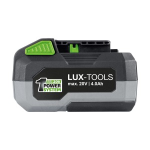 LUX 1 PowerSystem Starter-Set: 20 V Akku (4 Ah) mit Schnellladegerät für Elektrowerkzeuge.