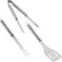 Jamestown Grillbesteck 3er-Set aus Edelstahl: Grillwender, Grillgabel und Grillzange für optimales Grillen.