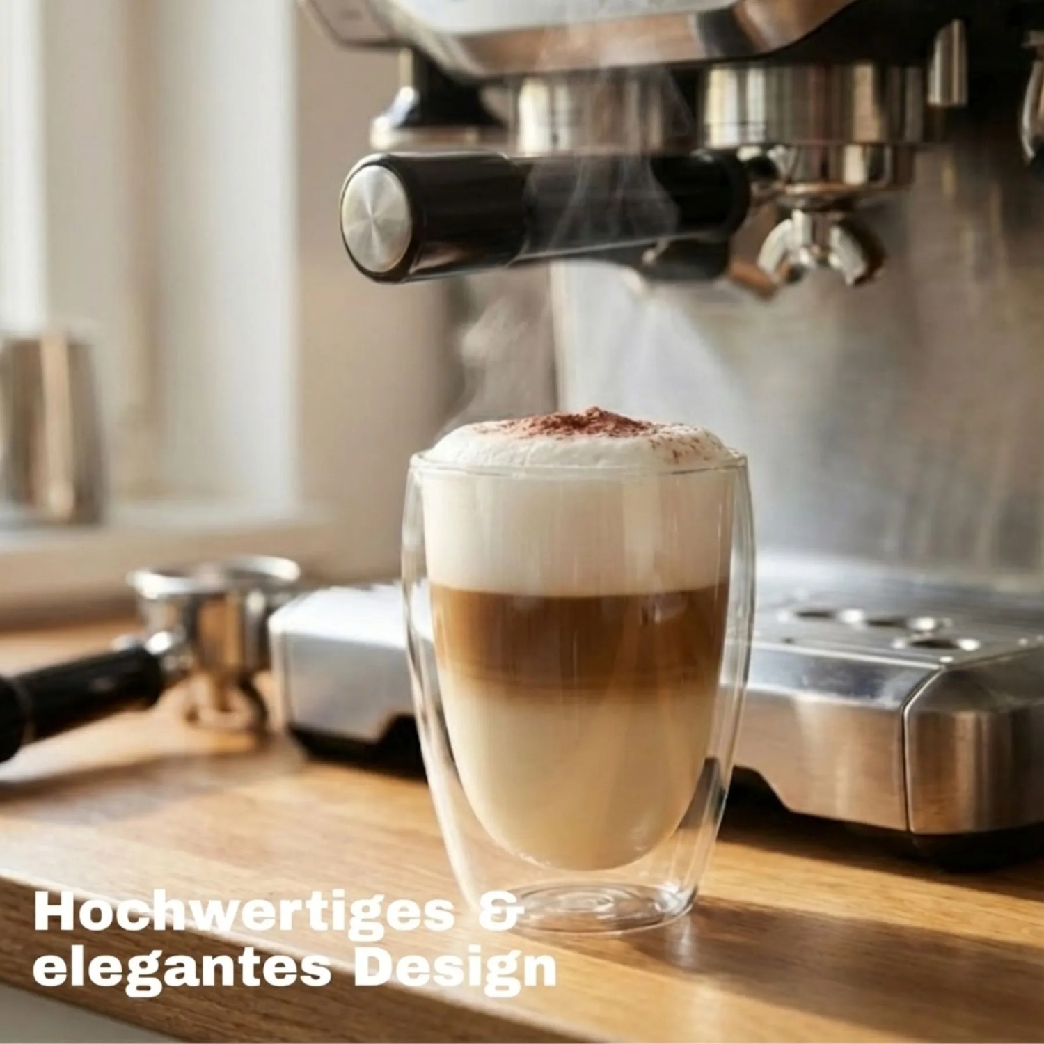 BigDean 6x 300ml Doppelwandige Latte Macchiato Gläser Borosilikatglas Doppelwandige Kaffeegläser Cappuccino Gläser Doppelwandige Gläser Kaffeegläser kaufen bei OBI