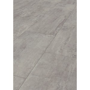 Designboden Laminat in Steinoptik Beton Skatepark mittel, Detailansicht.