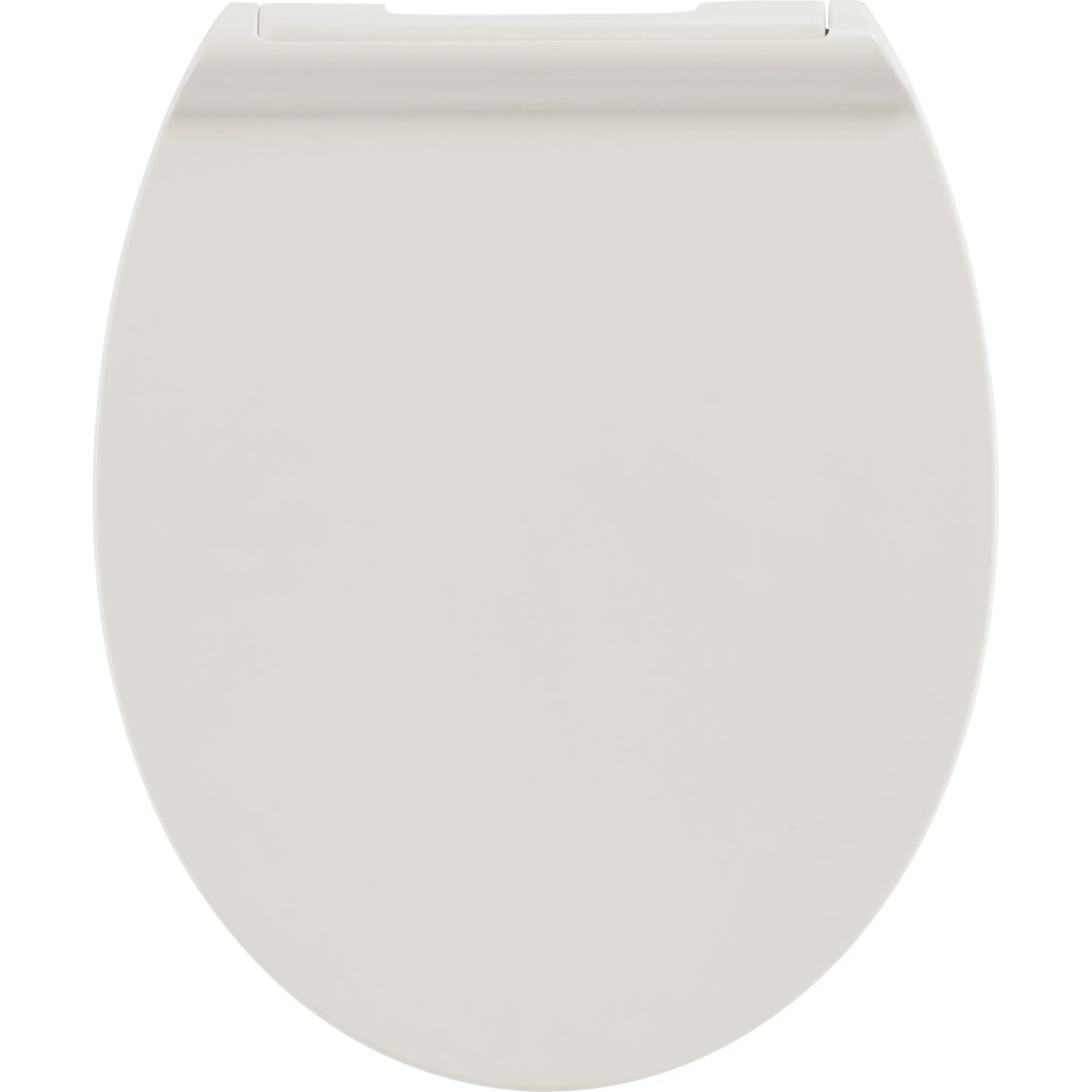 Weißer baliv WC-Sitz Agento aus Duroplast mit Absenkautomatik, Draufsicht.