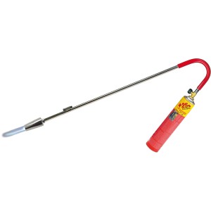 Rothenberger Industrial Breitstrahl-Universalbrenner TurboPlus mit Gaskartusche für Unkrautbeseitigung.