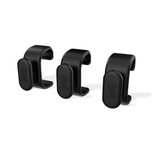 Weber Works Besteckhaken-Set, 3 schwarze Haken zum Einhängen von Grillutensilien.