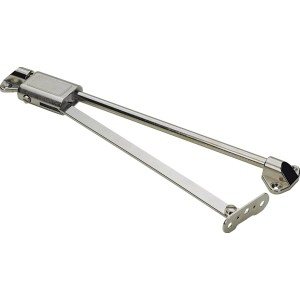 Hettich Bremsklappenhalter aus Stahl, vernickelt, für Möbelausstattung.